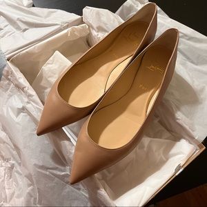 Christian Louboutin SIZE 41 Ballalla leather ballet flats